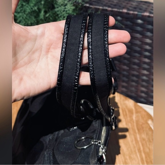 Coach Black and Pink Shoulder Bag with Signature Monogram - Picture 4 of 7